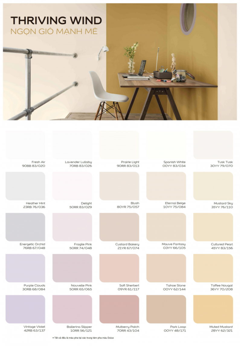 Bảng màu sơn Dulux
